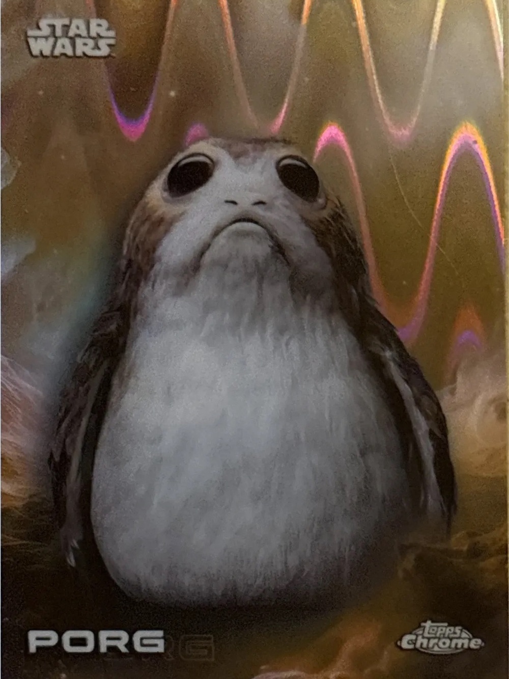 Topps Chrome Star Wars Porg Trading Card – Refractor - Picture 1 of 2